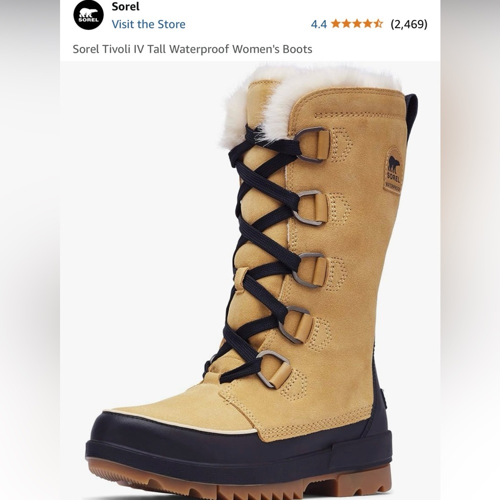 Women’s Sorel waterproof boots! 7.5 NEW/tags